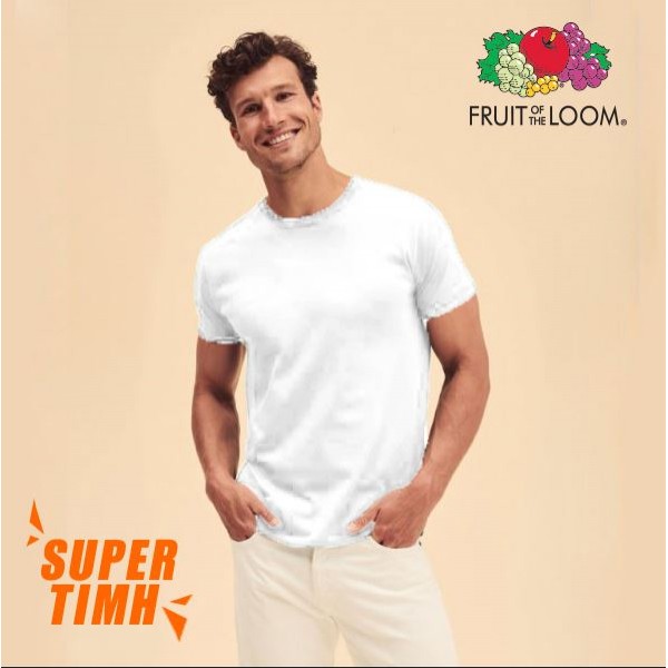 ICONIC FRUIT OF THE LOOM (614300) ΛΕΥΚΟ T-SHIRT 